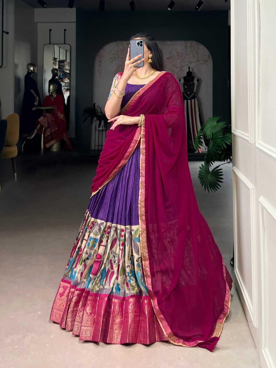 kalamkari-traditional-lehanga-printed-latest