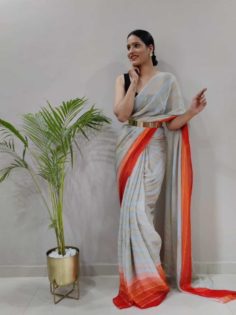 Georgette-saree-fancy-festive-