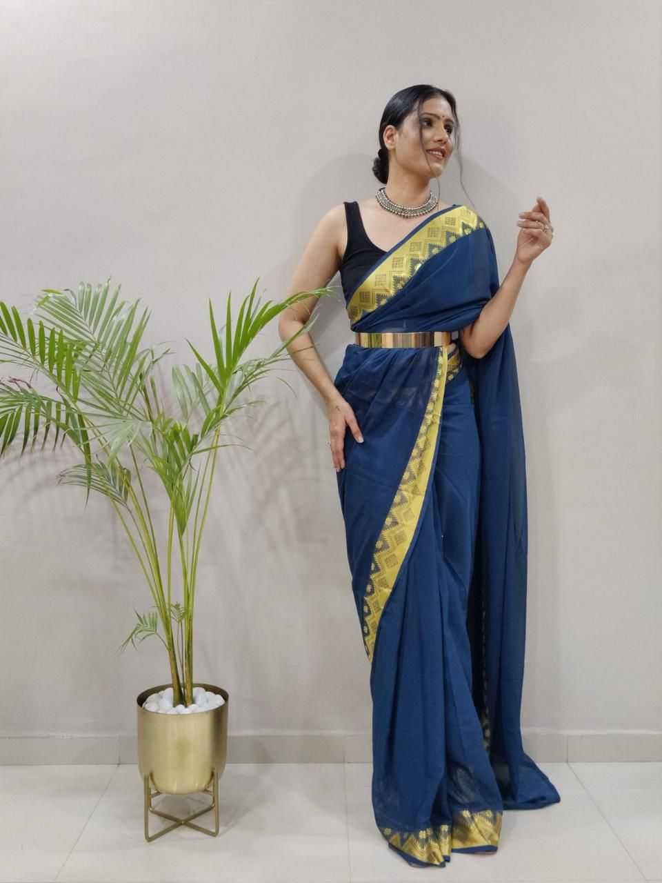 Georgette-saree-fancy-festive-
