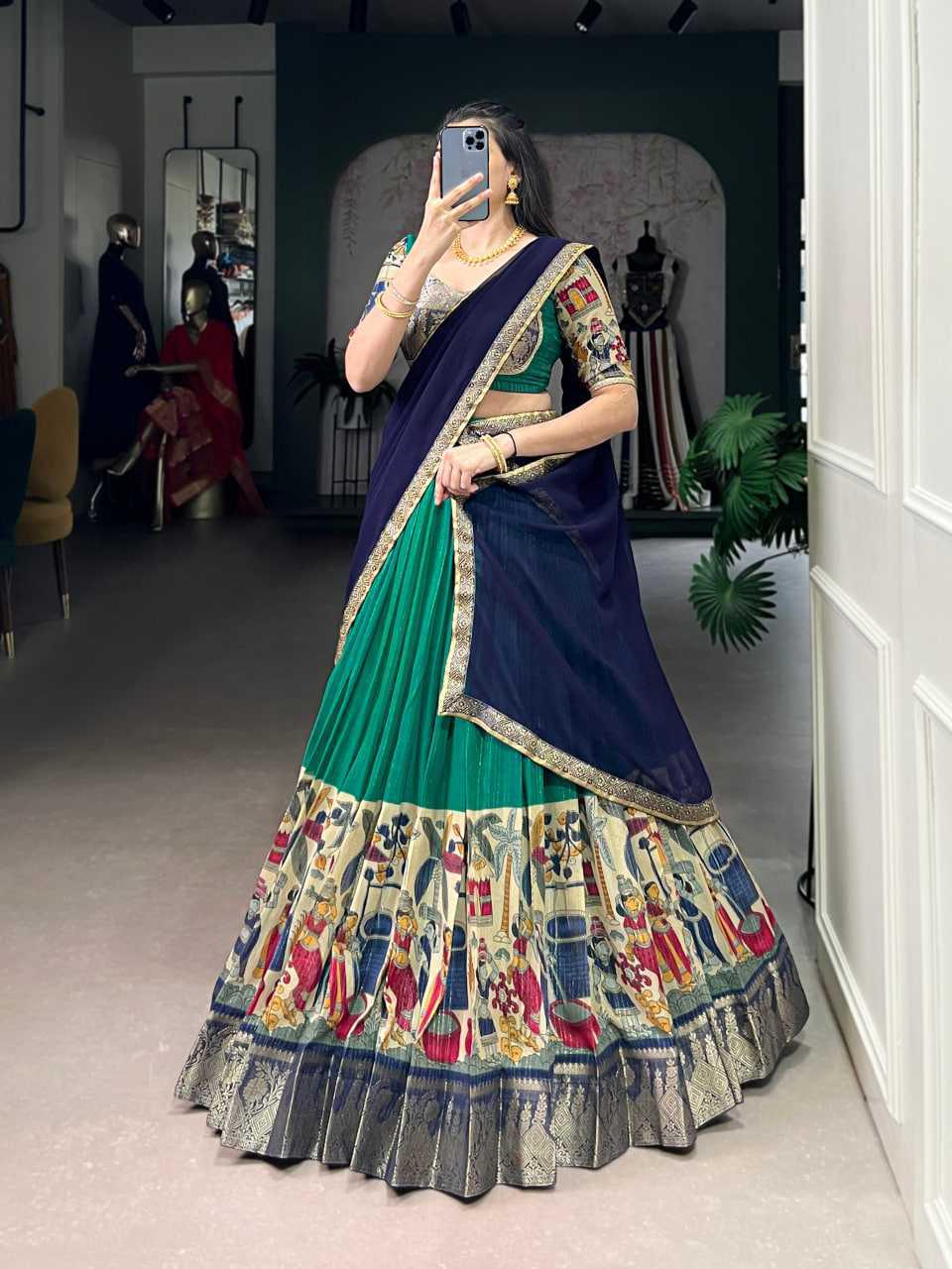 Kalamkari Lehenga