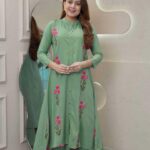 embroidery-fancy-casual-kurti-reyon coton