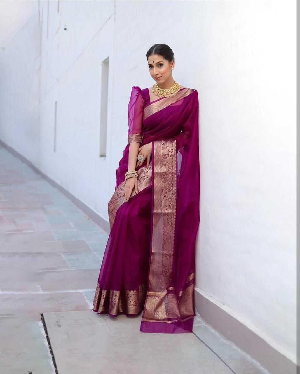 Organza-zari-saree