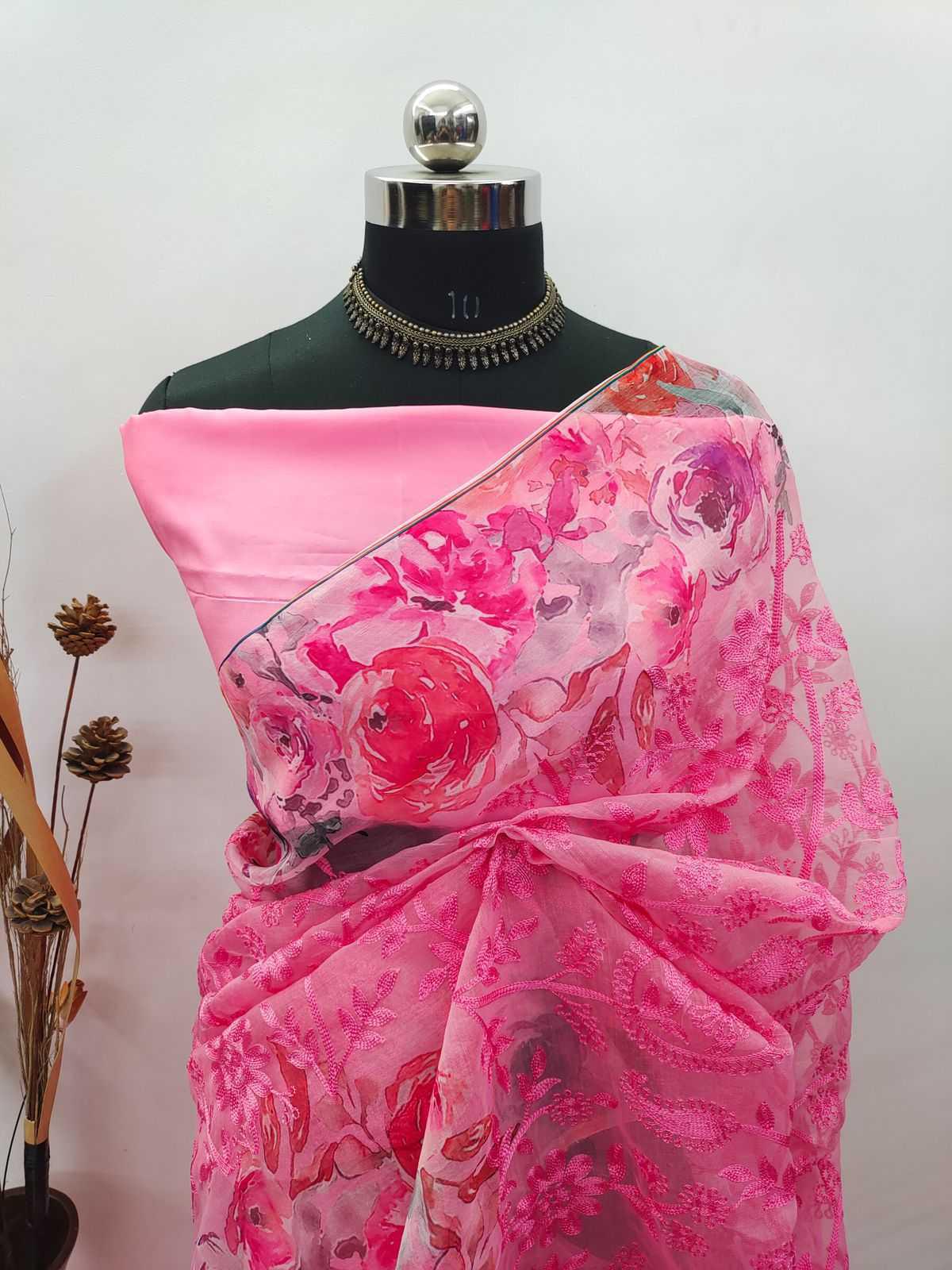 Organza Designer Sarees