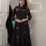 embroidery-fancy-casual-kurti-reyon coton