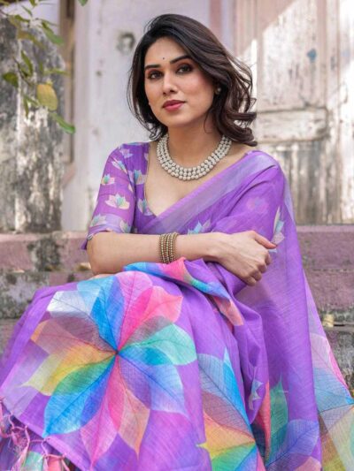 cotton-printed-linen-saree