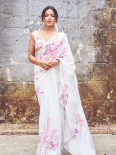 fancy-printed-saree-linen