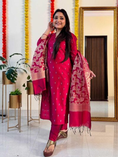 dupatta-festive-wear-party-kurtis-with-bottom