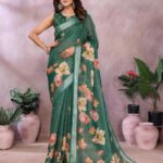 floral-linen-printed-saree