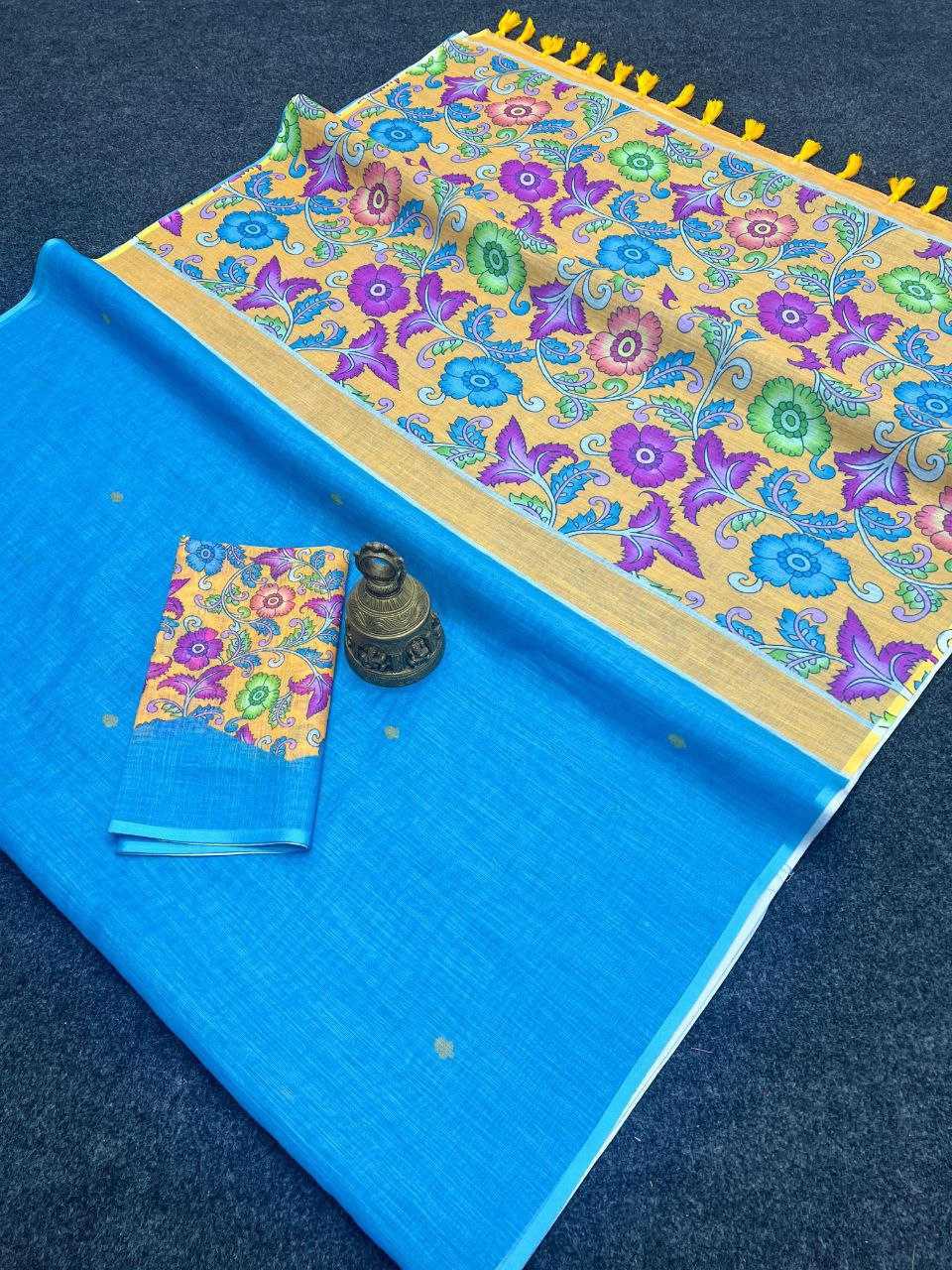 Printed Linen Sarees