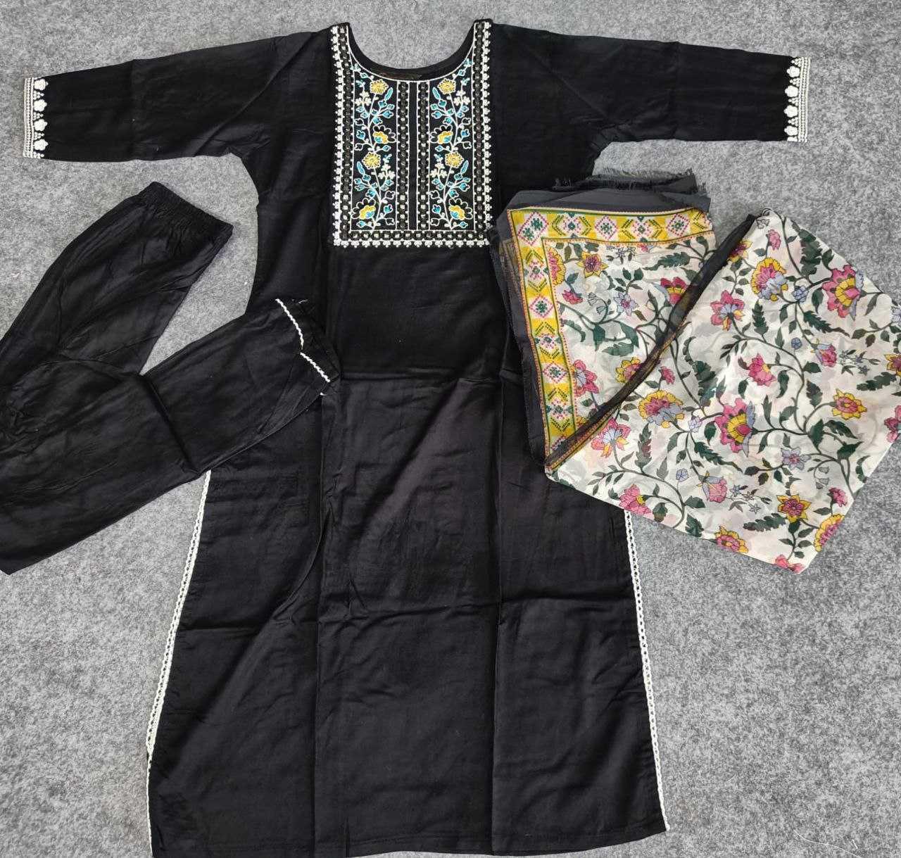 Embroidered Kurtis - Heavy Rayon Fabric
