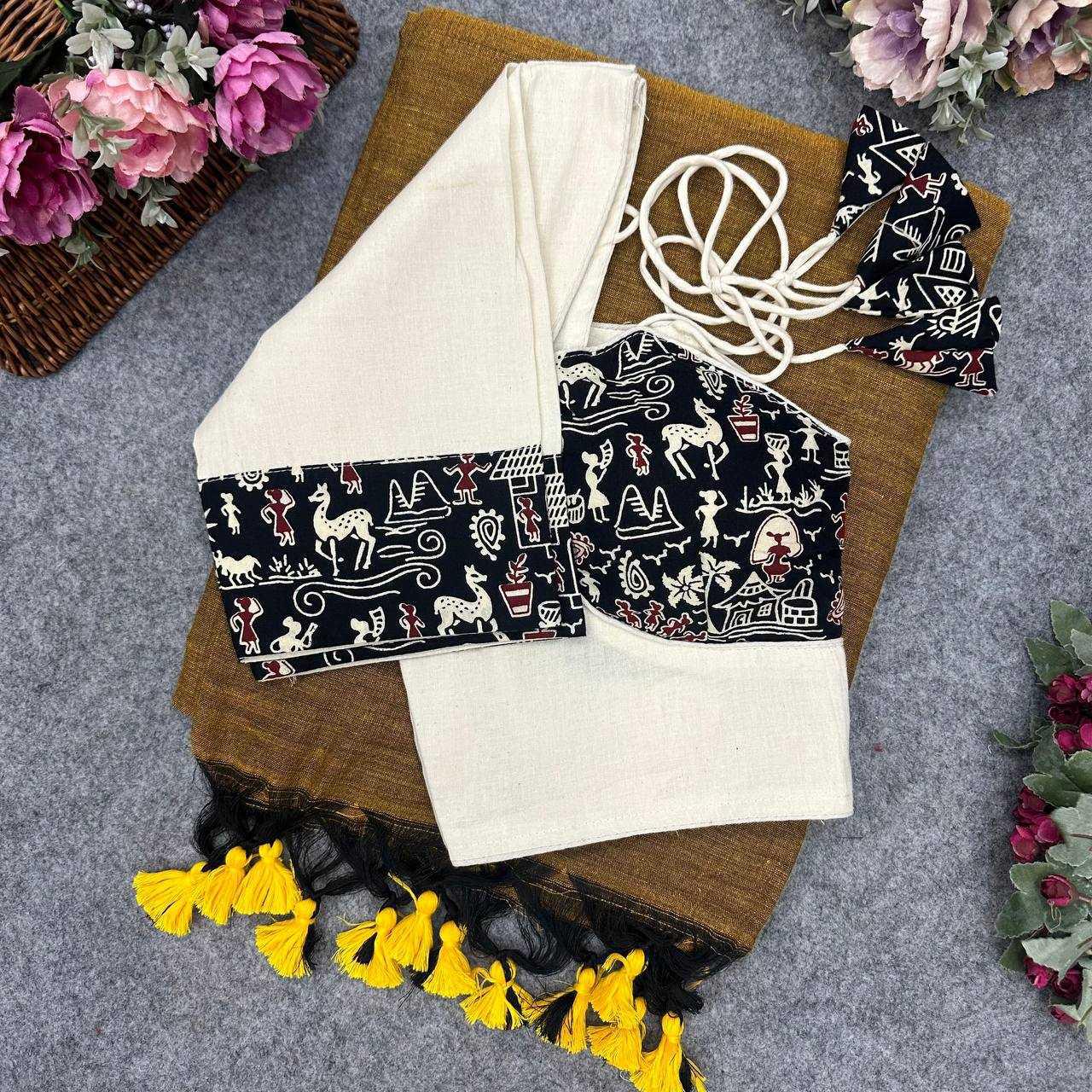 cotton-blouse-ready-made- khadi-