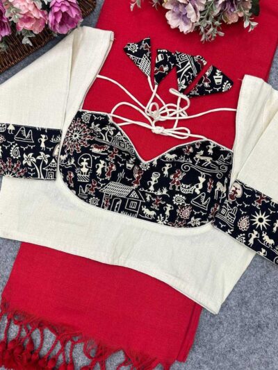 cotton-blouse-ready-made- khadi-