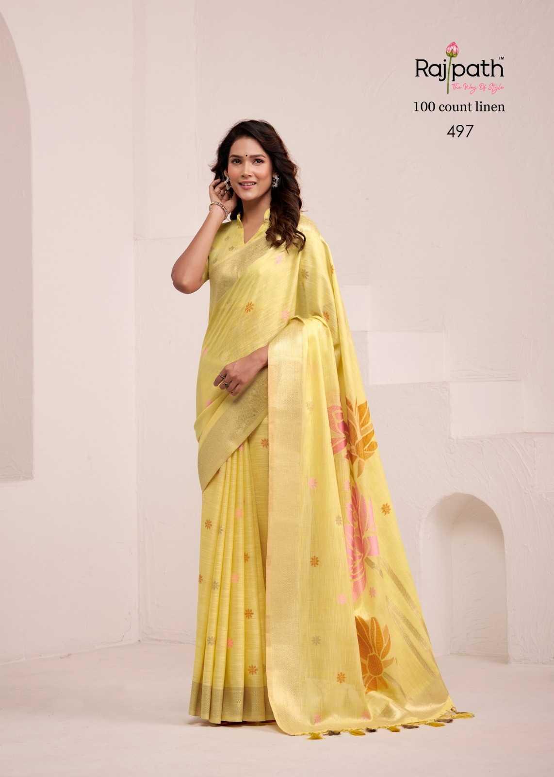 Fancy Linen Sarees
