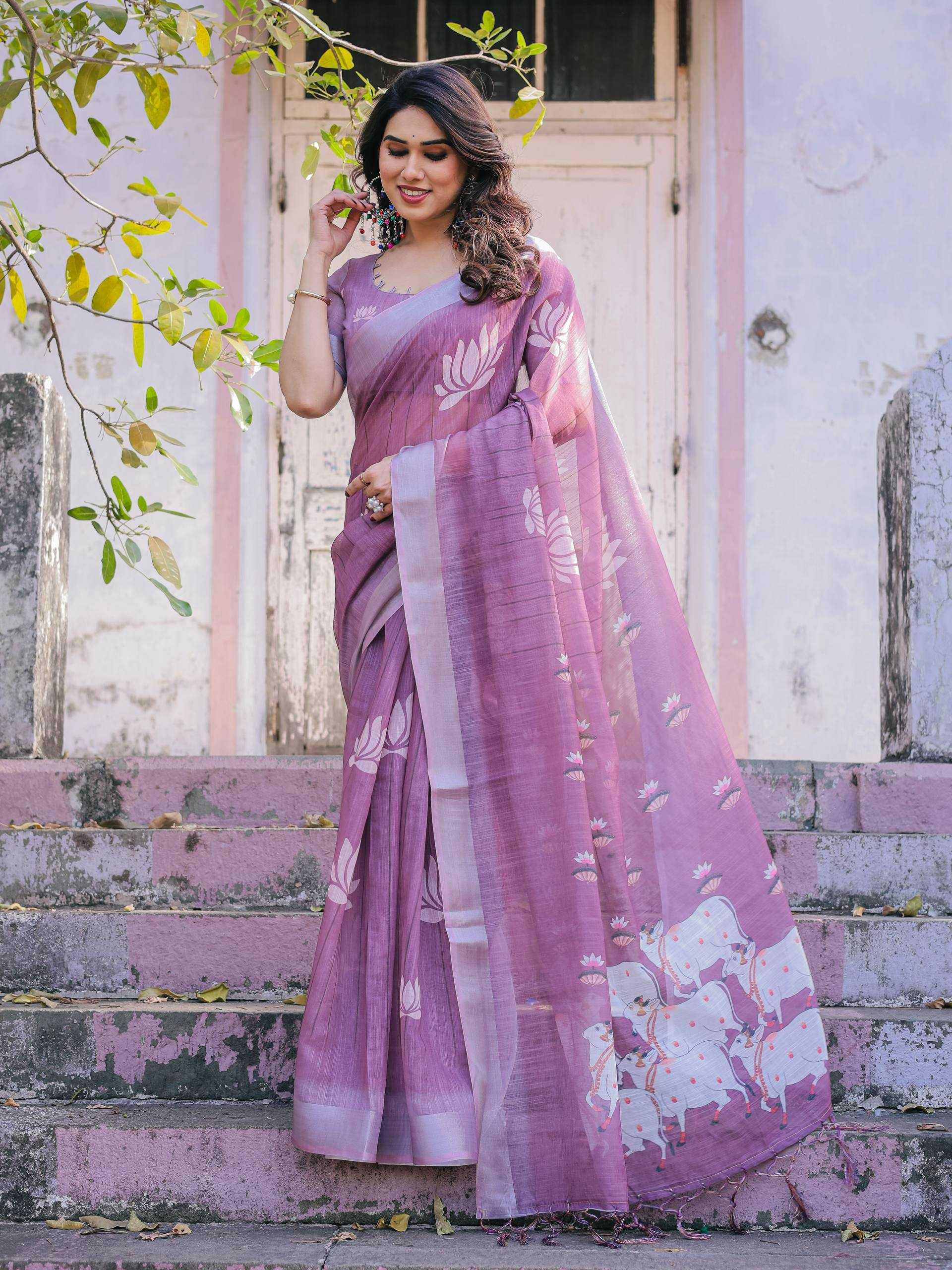 Cotton Linen Sarees