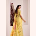 party-linen-saree-fancy-wear
