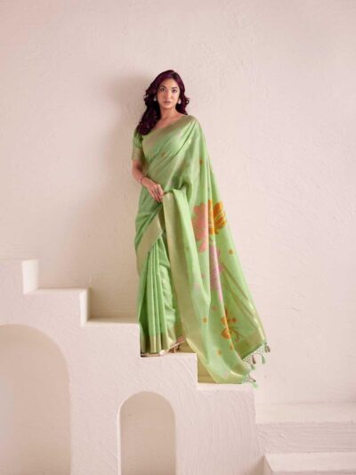 party-linen-saree-fancy-wear