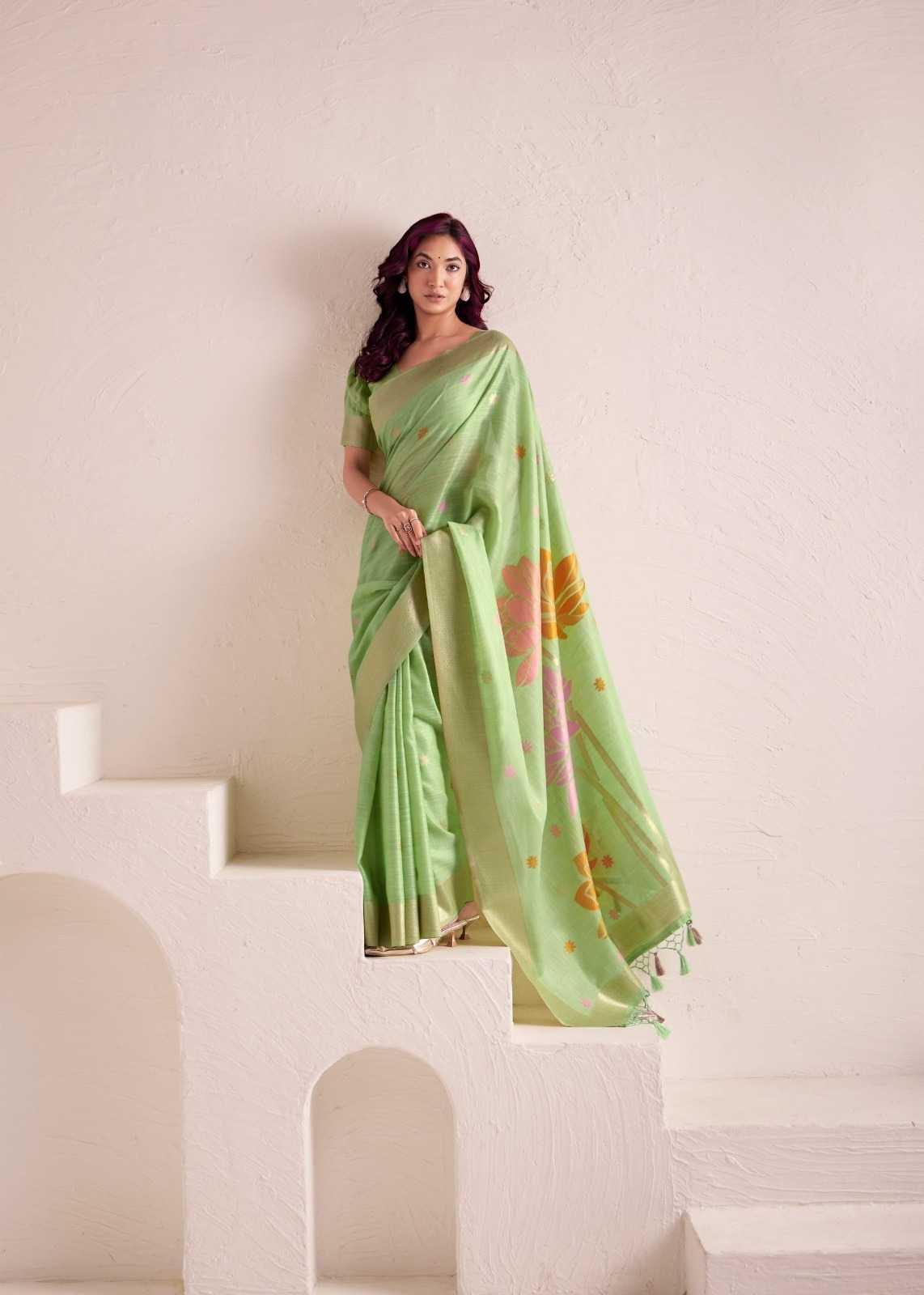 party-linen-saree-fancy-wear