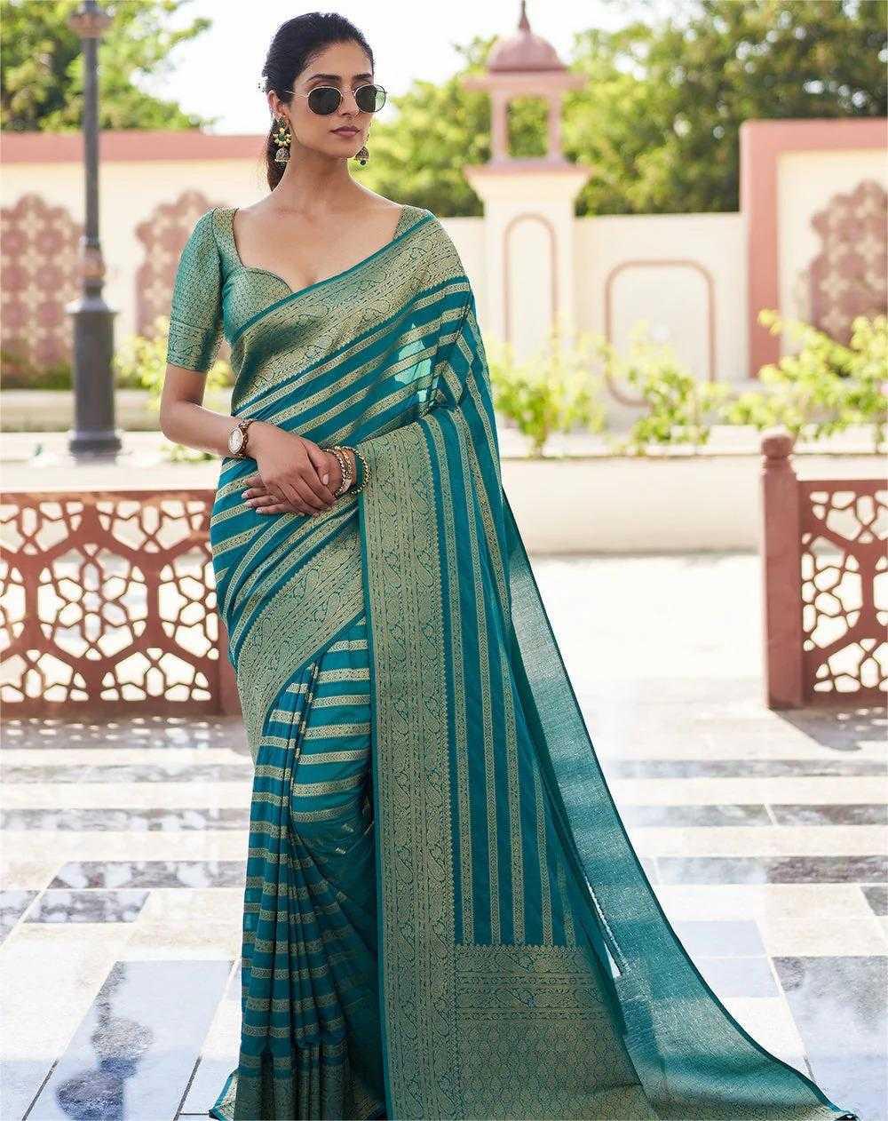 Silk-saree-lichi-silk-party-wear