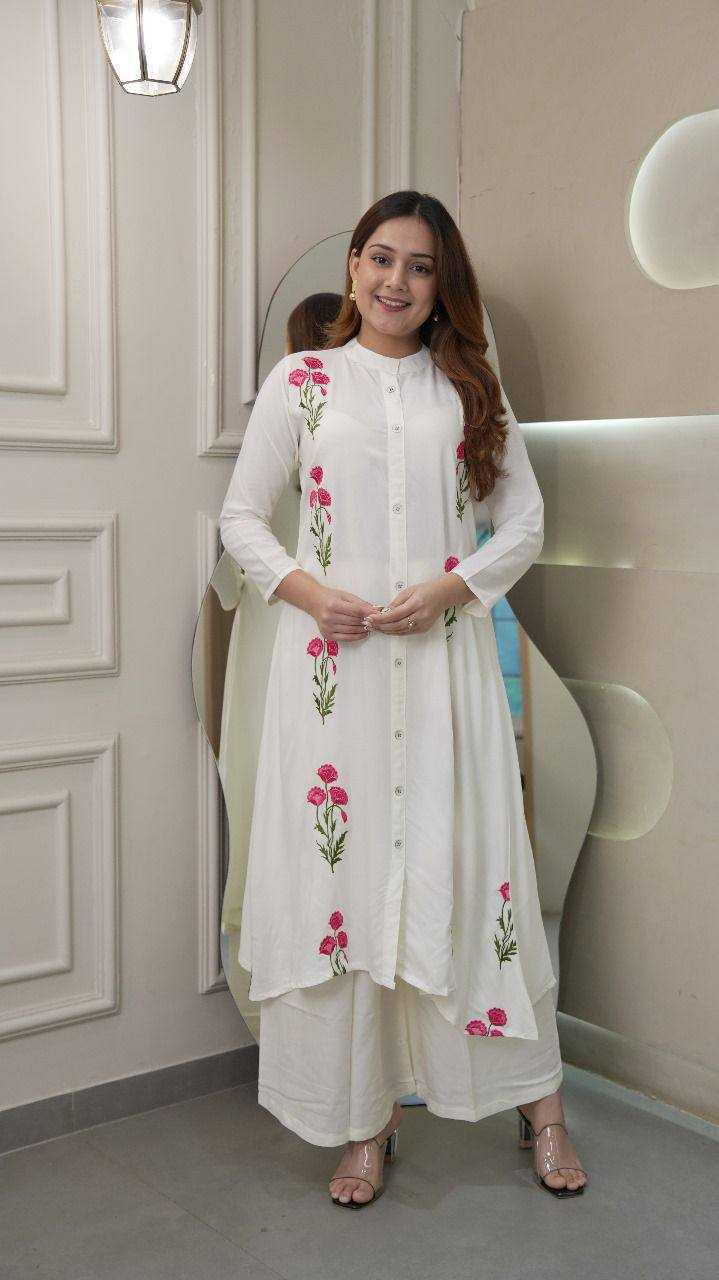 embroidery-fancy-casual-kurti-reyon coton