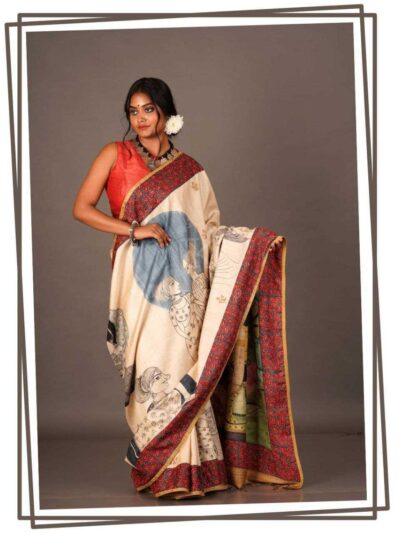 printed-linen-saree