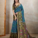 printed-ikkat-festive-saree