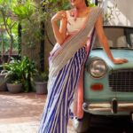 fancy-printed-linen-saree