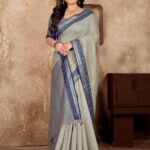 silk-sarees-linen-with-blouse