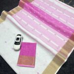 ikkat-zari-border-latest-saree